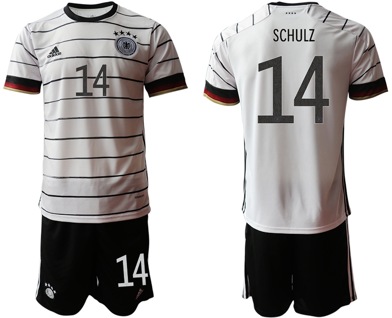 Men 2021 European Cup Germany home white #14 Soccer Jersey